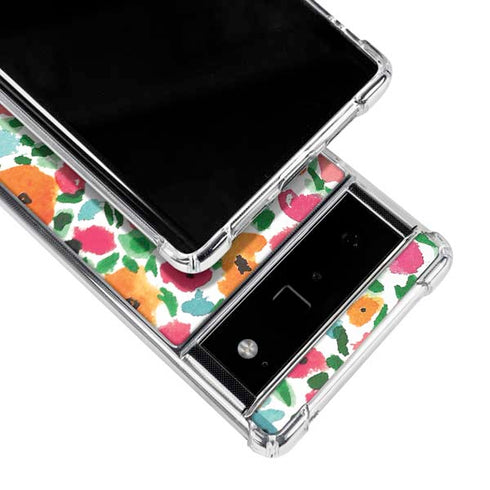 Bouffants and Broken Hearts Watercolor Floral Google Pixel 6 Clear Case